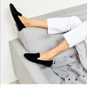 Birdies “The Starling” black velvet loafers